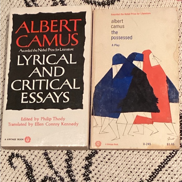 2 Albert Camus Books, Literature: Lyrical And Critical Essays, The Possessed - Picture 1 of 5